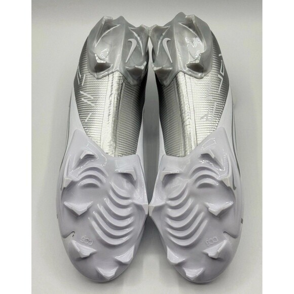 Mens Size 13 Nike Vapor Edge Pro 360 2 White Silver Football Cleats main image 4